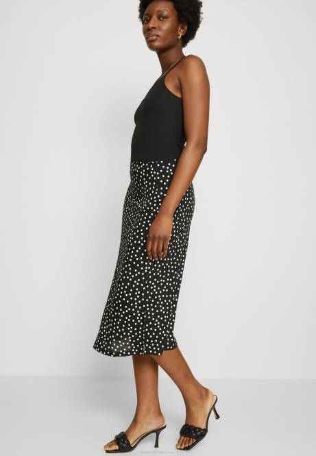 A-Linienrock schwarz Anna Field V0FT790 Frauen