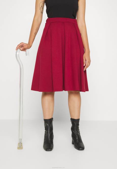 Faltenrock rot Anna Field V0FT780 Frauen