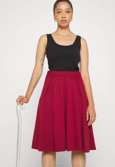 Faltenrock rot Anna Field V0FT780 Frauen