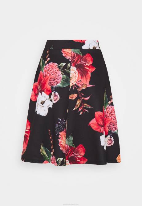 Faltenrock schwarz/rosa Anna Field V0FT778 Frauen
