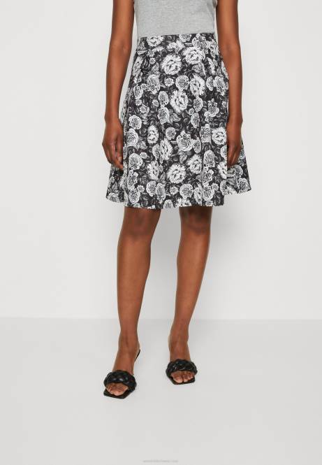 Faltenrock schwarz/weiß Anna Field V0FT777 Frauen