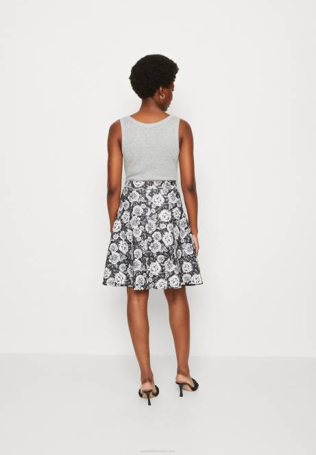 Faltenrock schwarz/weiß Anna Field V0FT777 Frauen