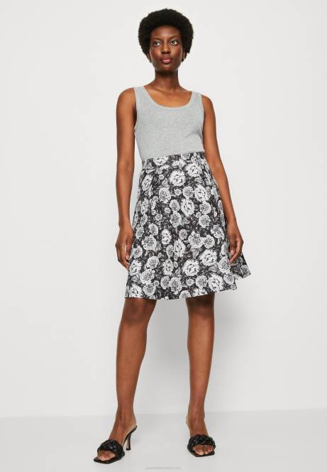 Faltenrock schwarz/weiß Anna Field V0FT777 Frauen