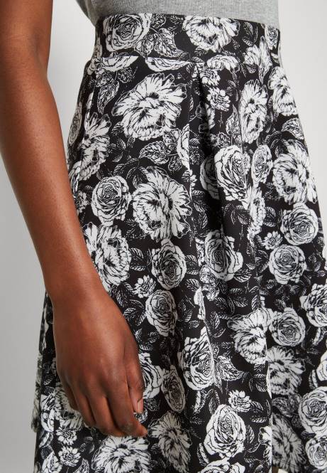 Faltenrock schwarz/weiß Anna Field V0FT777 Frauen