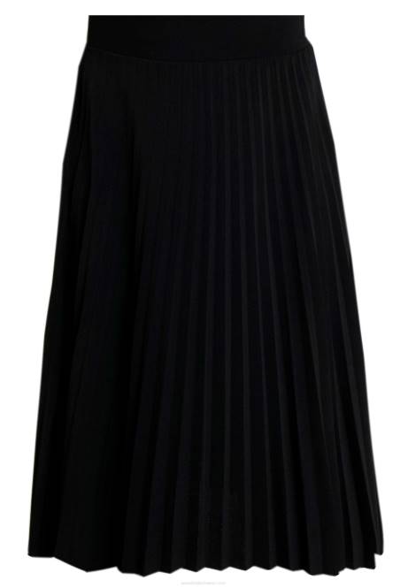 Plissee-A-Linien-Minirock, A-Linien-Rock, Schwarz Anna Field V0FT776 Frauen