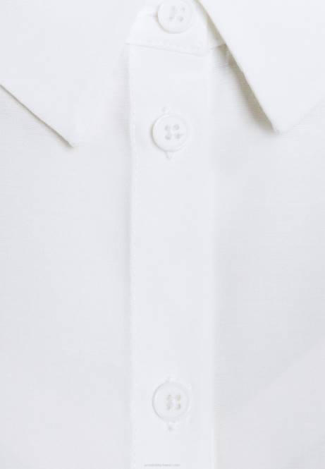 Basic-Bluse mit Taschen-Button-Down-Bluse in gebrochenem Weiß Anna Field V0FT668 Frauen