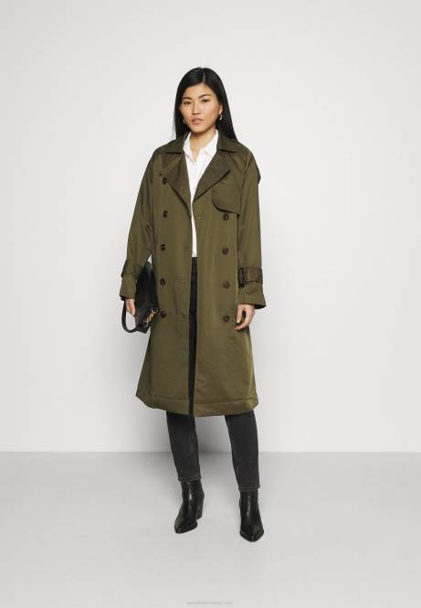 Basic-Bluse mit Vordertaschen, Button-Down-Bluse in Offwhite Anna Field V0FT671 Frauen