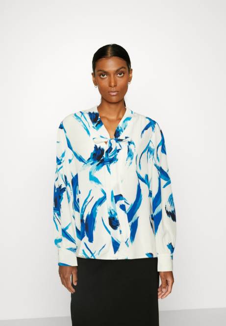 Button-Down-Bluse weiß, blau Anna Field V0FT679 Frauen