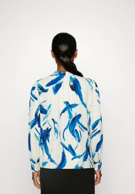 Button-Down-Bluse weiß, blau Anna Field V0FT679 Frauen