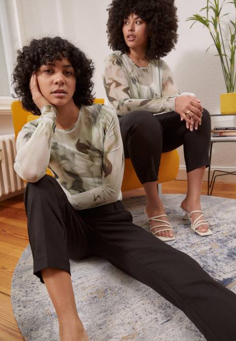 Chinos schwarz Anna Field V0FT597 Frauen