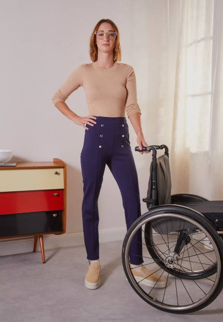 Hose dunkelblau Anna Field V0FT643 Frauen