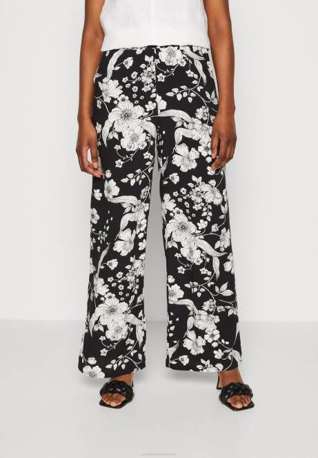 Hose schwarz/offwhite Anna Field V0FT640 Frauen