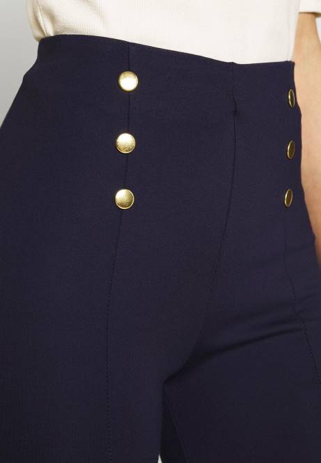 Punto-Leggings mit Knopfdetail, dunkelblaue Leggings-Hose Anna Field V0FT654 Frauen