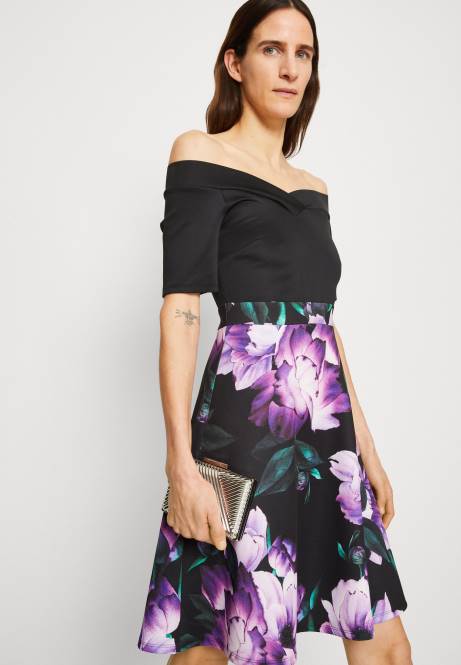 Cocktailkleid Partykleid schwarz/lila Anna Field V0FT71 Frauen