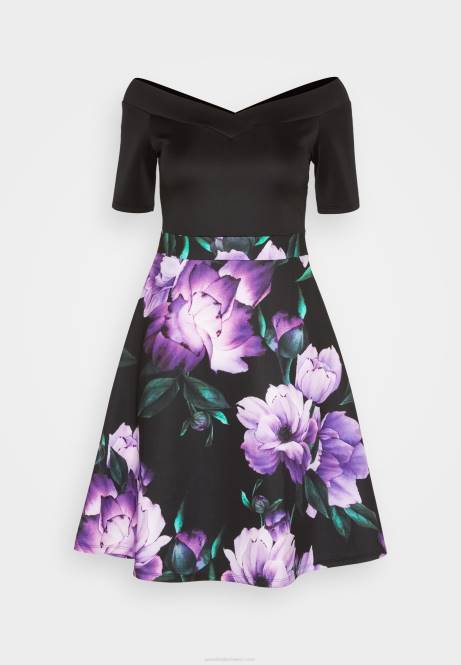 Cocktailkleid Partykleid schwarz/lila Anna Field V0FT71 Frauen