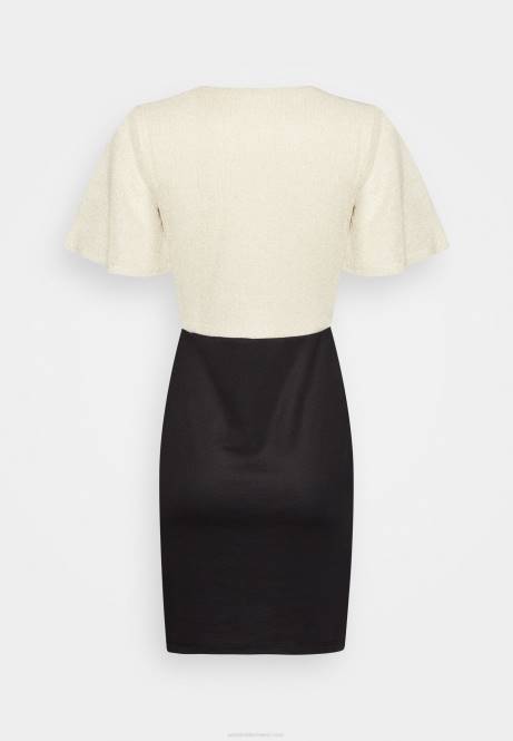 Etuikleid gold/schwarz Anna Field V0FT206 Frauen