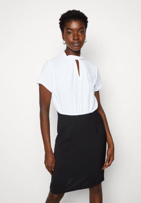 Etuikleid schwarz/weiß Anna Field V0FT200 Frauen