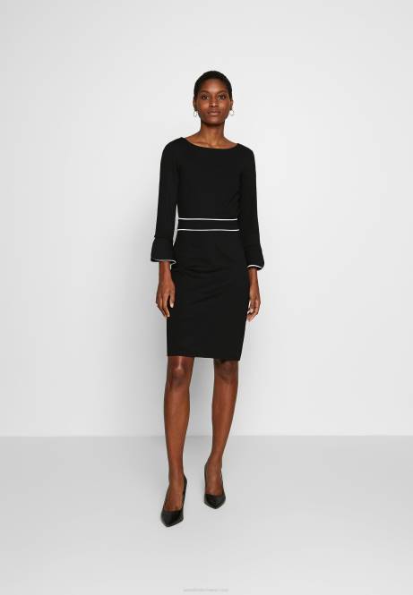 Etuikleid schwarz/weiß Anna Field V0FT98 Frauen