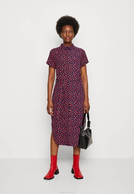 Hemdblusenkleid dunkelblau/rot Anna Field V0FT91 Frauen