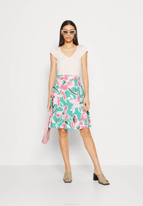 Jeanskleid weiß/grün/rosa Anna Field V0FT68 Frauen