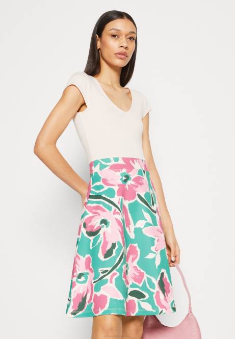 Jeanskleid weiß/grün/rosa Anna Field V0FT68 Frauen