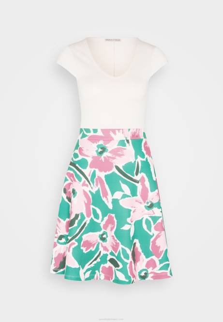 Jeanskleid weiß/grün/rosa Anna Field V0FT68 Frauen