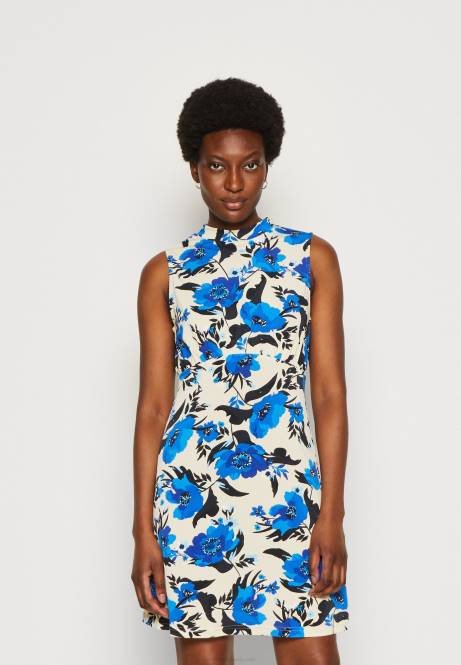 Jerseykleid aus Weiß/Blau Anna Field V0FT166 Frauen