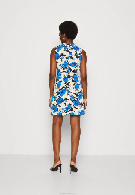 Jerseykleid aus Weiß/Blau Anna Field V0FT166 Frauen