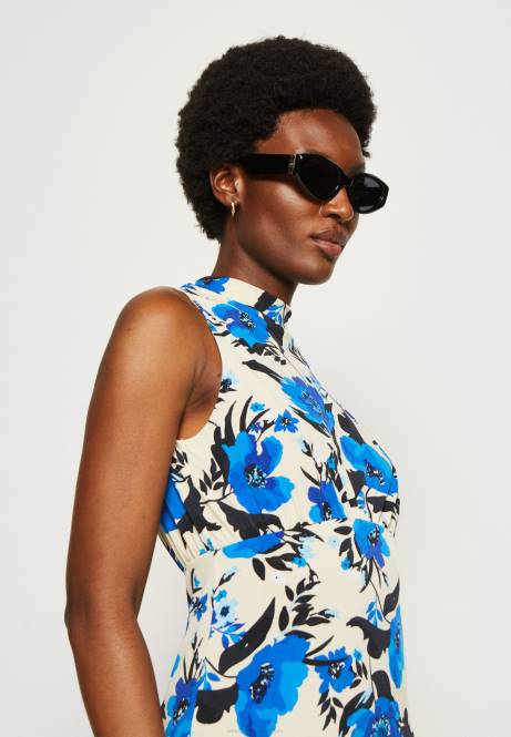 Jerseykleid aus Weiß/Blau Anna Field V0FT166 Frauen