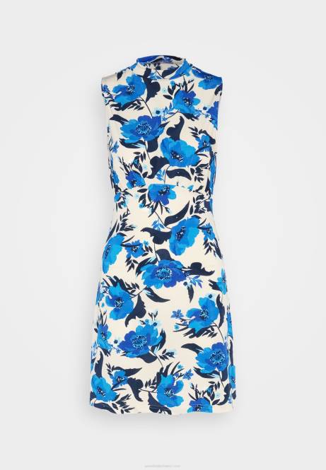 Jerseykleid aus Weiß/Blau Anna Field V0FT166 Frauen