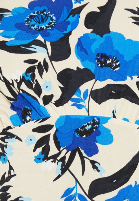 Jerseykleid aus Weiß/Blau Anna Field V0FT166 Frauen