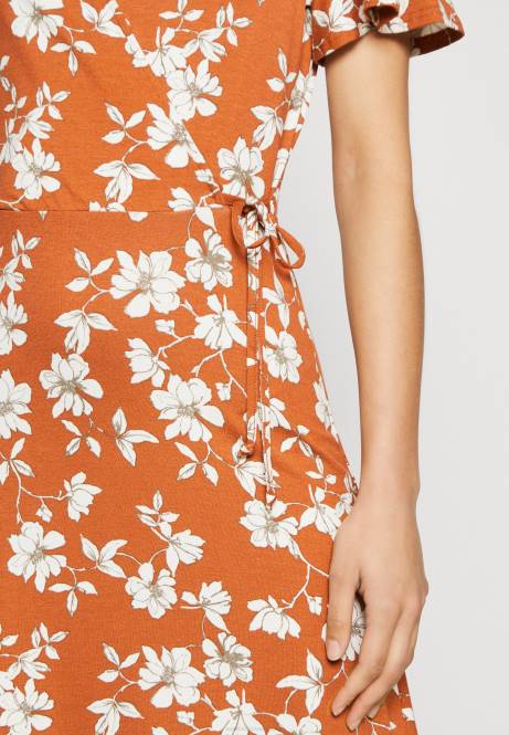 Jerseykleid braun/weiß Anna Field V0FT185 Frauen