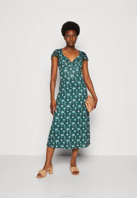 Jerseykleid grün/mehrfarbig Anna Field V0FT110 Frauen