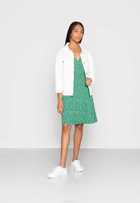 Jerseykleid grün/weiß Anna Field V0FT134 Frauen