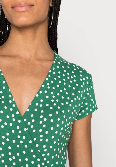 Jerseykleid grün/weiß Anna Field V0FT134 Frauen