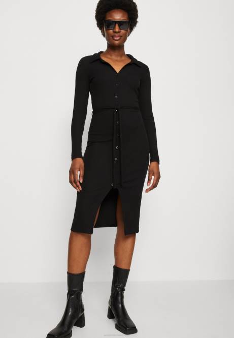 Jerseykleid schwarz Anna Field V0FT183 Frauen