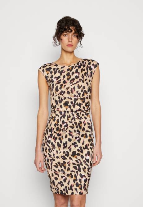 Jerseykleid schwarz/beige/mehrfarbig Anna Field V0FT161 Frauen