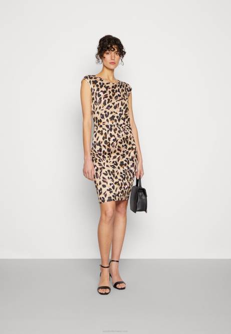 Jerseykleid schwarz/beige/mehrfarbig Anna Field V0FT161 Frauen