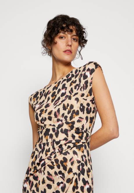 Jerseykleid schwarz/beige/mehrfarbig Anna Field V0FT161 Frauen