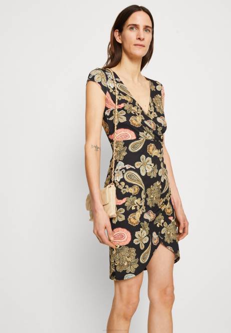 Jerseykleid schwarz/mehrfarbig Anna Field V0FT189 Frauen