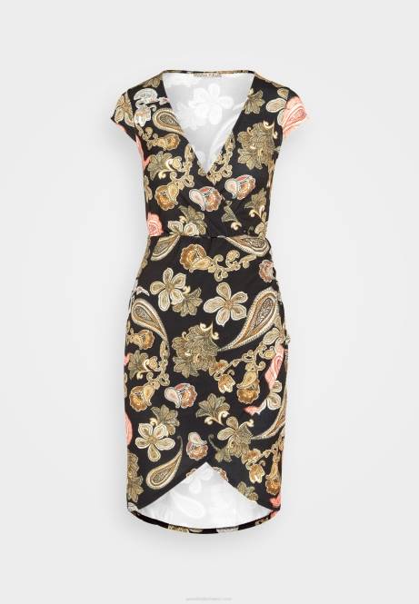 Jerseykleid schwarz/mehrfarbig Anna Field V0FT189 Frauen