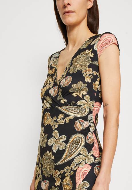 Jerseykleid schwarz/mehrfarbig Anna Field V0FT189 Frauen