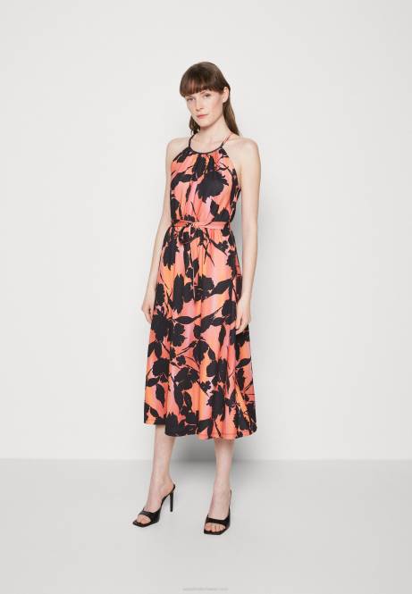 Jerseykleid schwarz/orange Anna Field V0FT47 Frauen