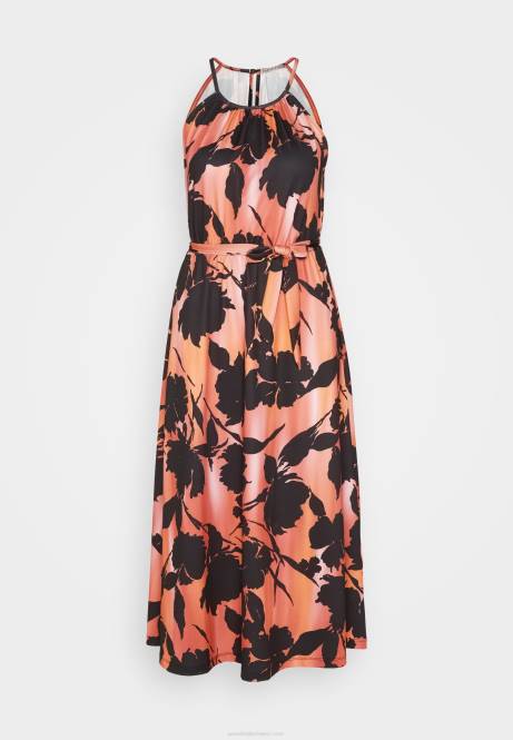 Jerseykleid schwarz/orange Anna Field V0FT47 Frauen