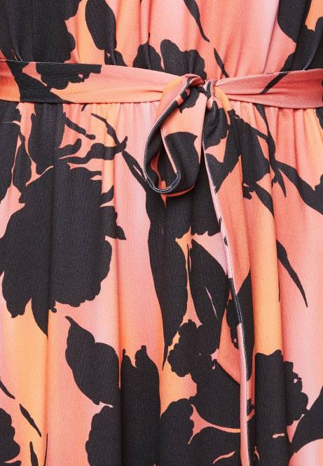 Jerseykleid schwarz/orange Anna Field V0FT47 Frauen