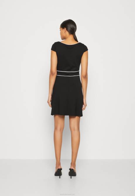 Jerseykleid schwarz/weiß Anna Field V0FT113 Frauen