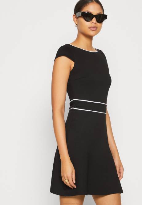 Jerseykleid schwarz/weiß Anna Field V0FT113 Frauen