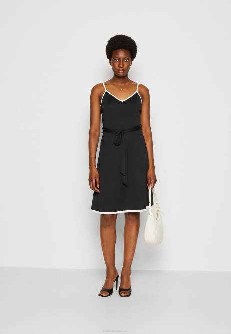 Jerseykleid schwarz/weiß Anna Field V0FT115 Frauen