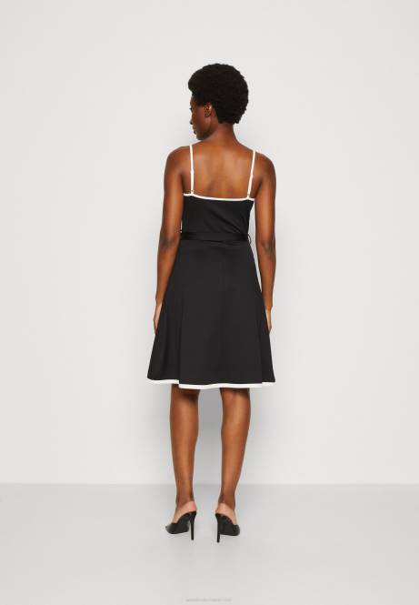 Jerseykleid schwarz/weiß Anna Field V0FT115 Frauen