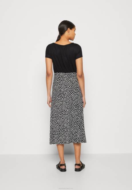 Jerseykleid schwarz/weiß Anna Field V0FT171 Frauen